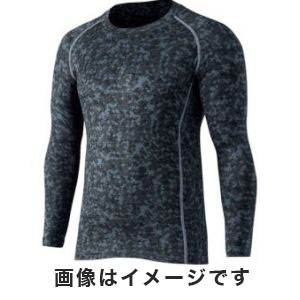おたふく手袋 メール便1個対象 おたふく JW-174 BTパワーストレッチ クルーネックシャツ 迷彩 LLサイズ