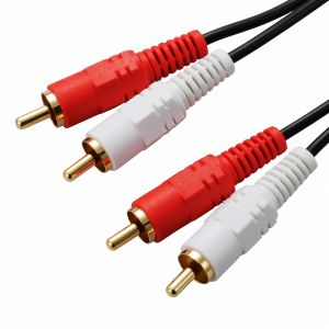オーム電機 OHM オーム電機 オーディオ接続コード ピンプラグ×2-ピンプラグ×2 3m 01-5109 AUD-C30R2-K