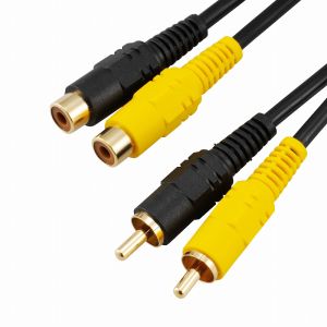 オーム電機 OHM オーム電機 ビデオ延長コード ピンプラグ×2-ピンジャック×2 2m 01-5129 VIS-C20R2J-K