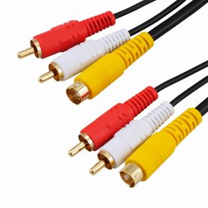 オーム電機 OHM オーム電機 S端子付 ビデオ接続コード ピンプラグ×2+S-ピンプラグ×2+S 2m 01-5136 VIS-C20S2R-K