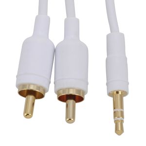 オーム電機 OHM オーム電機 IP-C10SR-W iPod対応 オーディオケーブル 1m AudioComm 01-7001