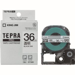 キングジム KING JIM キングジム ST36K テプラ PROテープ 透明ラベル