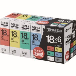 キングジム KING JIM キングジム SC186T テプラ PROテープ ベ－シックパック 18mm幅