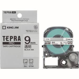 キングジム KING JIM キングジム ST9K テプラ PROテープ 透明ラベル