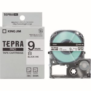 キングジム KING JIM キングジム SS9K テプラ PROテープ 白ラベル