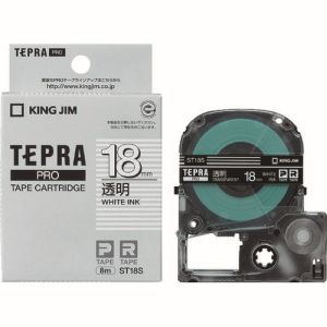 キングジム KING JIM キングジム ST18S テプラ PROテープ 透明ラベル
