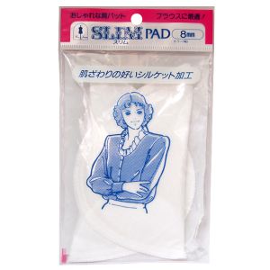 カワグチ KAWAGUCHI KAWAGUCHI スリムパット 肩パット セットイン シルケット加工 オフホワイト 8mm TK13004 カワグチ