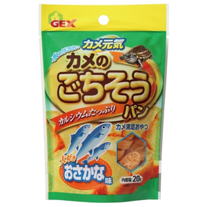 ジェックス GEX ジェックス カメ元気 カメのごちそうパン おさかな 20g