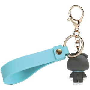 スケーター SKATER スケーター ミニチュアシュナウザ- ラバーマスコット付 キーホルダー ZRMKH1