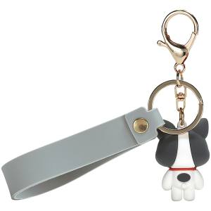 スケーター SKATER スケーター フレンチブルドッグ ラバーマスコット付 キーホルダー ZRMKH1