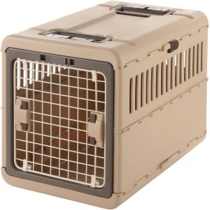 リッチェル Richell リッチェル キャンピングキャリー折りたたみ Lサイズ 内寸40.8×62.6×45.6Hcm ダークブラウン