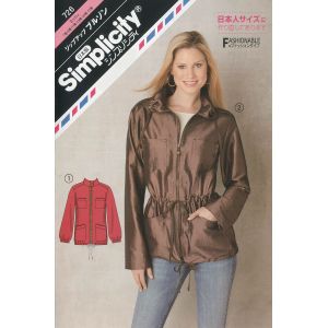 サン プランニング サン プランニング パターン 型紙 シンプリシティ ジップアップブルゾン SPL726