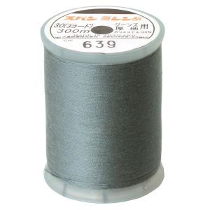 日本紐釦貿易 Nippon Chuko NBK ダイヤフェザー 家庭用スパンミシン糸 30番 300m巻 No.639 ダークグレー DKS30-639 日本紐釦貿易