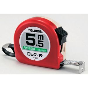 タジマ TAJIMA タジマ L1955SBL ロック-19 5.5m 尺相当目盛付 ブリスター
