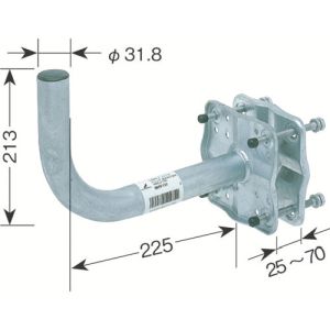 DXアンテナ DXアンテナ MHV-117 BS・CSアンテナベランダ取付金具