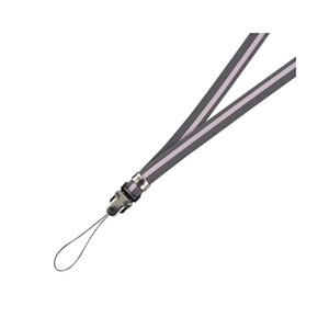 エツミ スリムラインストラップ(グレー/ピンク) E-1810