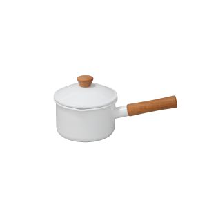 野田琺瑯 NodaHoro 野田琺瑯 クルール ソースパン 14cm ホワイト CL-14NW