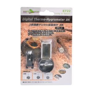 三晃商会 SANKO 三晃商会 3面設置デジタル温湿度計 ブラック