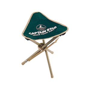 キャプテンスタッグ CAPTAIN STAG キャプテンスタッグ 三脚チェア グリーン M-3876