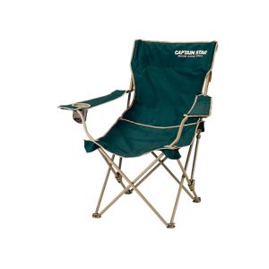 キャプテンスタッグ CAPTAIN STAG キャプテンスタッグ リクライニングラウンジチェア グリーン M-3885