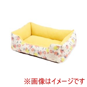 ペットプロジャパン PetPro ペットプロジャパン Homey レトロフルーツスクエアベッド S サフランイエロー