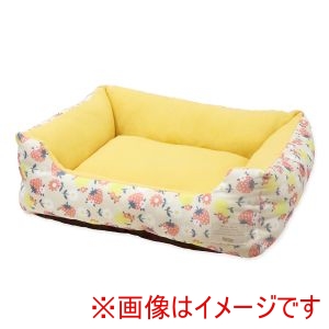 ペットプロジャパン PetPro ペットプロジャパン Homey レトロフルーツスクエアベッド M サフランイエロー