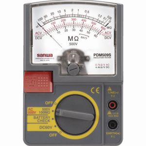 三和電気計器 サンワ SANWA サンワ PDM509S アナログ絶縁抵抗計 三和電気計器 SANWA