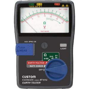 カスタム CUSTOM カスタム ET-01U アナログ接地抵抗計 CUSTOM