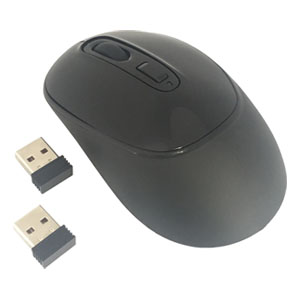 ハイディスク HI DISC ハイディスク HDM-7146BK マウス ワイヤレス 無線 レシーバー2個 ブラック 磁気研究所