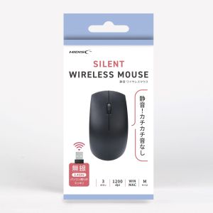 ハイディスク HI DISC ハイディスク HDM-SWL203BK 静音!カチカチ音なし HIDISC ワイヤレスマウス