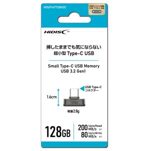 ハイディスク HI DISC HDUF147T128G3C タイプＣコネクタUSBメモリ 147Tシリーズ