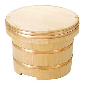 ヤマコー 用美 YAMACO ヤマコー さわら 椹 江戸びつ 深型 身 14.5xH12cm 1.5合 04132 用美