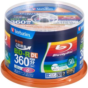 バーベイタム Verbatim バーベイタム VBR260RP50SV1 BD-R DL 50GB 50枚 6倍速 ブルーレイディスク Verbatim