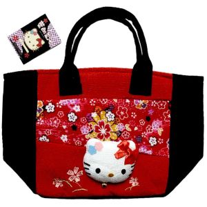 寺子屋 KT280-E3 KTチリメン桜 トートバッグ