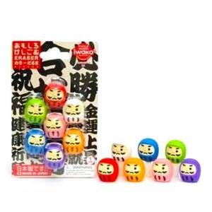 イワコー イワコー おもしろ消しゴム カラーだるま