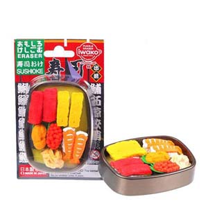 イワコー イワコー おもしろ消しゴム 寿司おけ